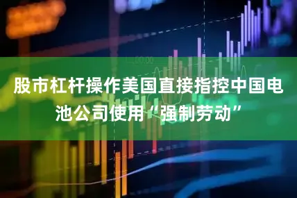 股市杠杆操作美国直接指控中国电池公司使用“强制劳动”