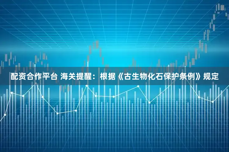 配资合作平台 海关提醒：根据《古生物化石保护条例》规定